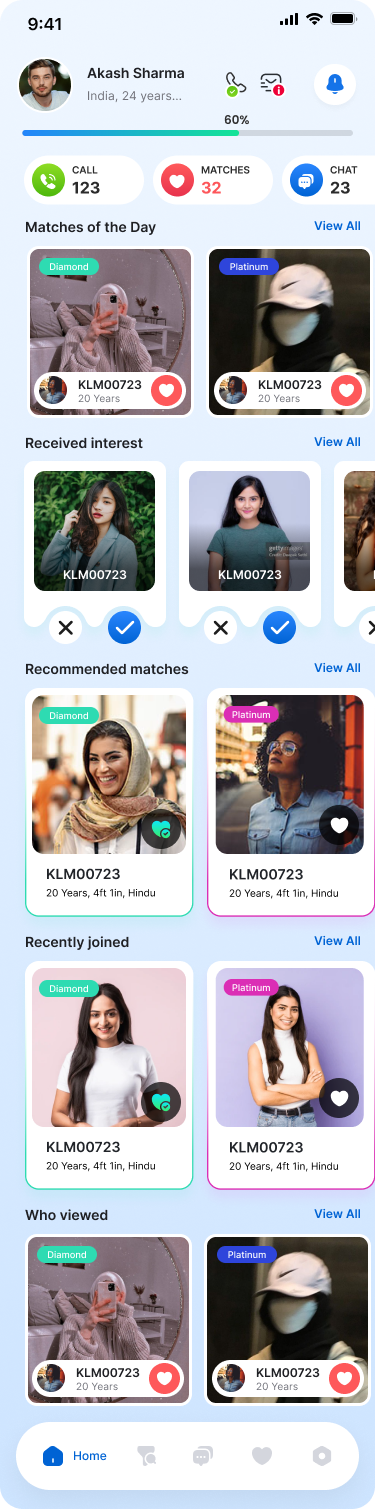 App Dashboard Screen